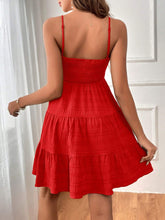 Load image into Gallery viewer, Smocked Square Neck Mini Cami Dress