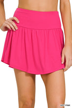 Load image into Gallery viewer, Wide Band Tennis Skirt with Zippered Back Pocket
