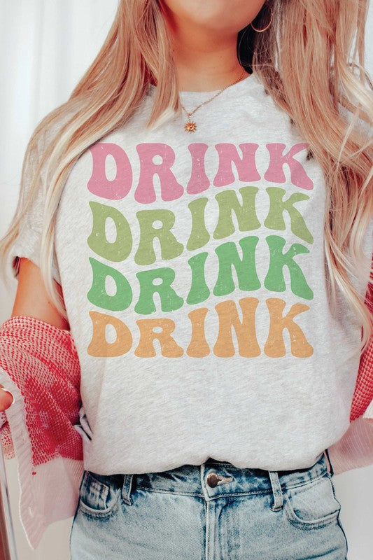 MULTI DRINK REPEAT Graphic T-Shirt