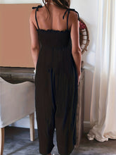 Load image into Gallery viewer, Full Size Smocked Spaghetti Strap Wide Leg Jumpsuit (4 colors)