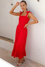 Load image into Gallery viewer, Ruffled Smocked Ruffle Hem Sleeveless Dress ( 4 colors)