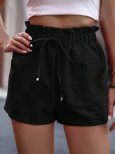 Load image into Gallery viewer, Tied High Waist Shorts with Pockets