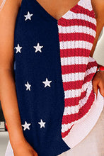Load image into Gallery viewer, US Flag Theme V-Neck Knit Cami