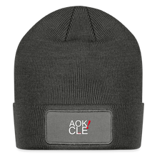Load image into Gallery viewer, AOK! Patch Beanie - charcoal grey