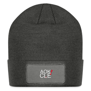 AOK! Patch Beanie - charcoal grey