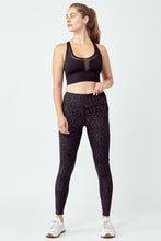 Load image into Gallery viewer, Black Leopard Leggings