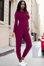 Load image into Gallery viewer, Ribbed Sweatshirt &amp; Joggers Set