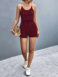 Scoop Neck Romper with Pockets (3 colors)