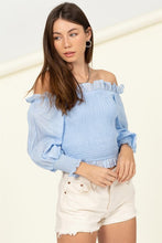 Load image into Gallery viewer, Sunny Day Smocked Off-the-Shoulder Top