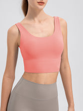 Load image into Gallery viewer, Scoop Neck Wide Strap Active Tank