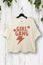 Load image into Gallery viewer, VPC143-P6233 - GIRL GANG BOXY CROP T-SHIRT: BLACK / SMALL