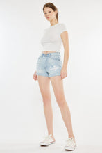 Load image into Gallery viewer, Kancan High Rise Repaired Mom Denim Shorts