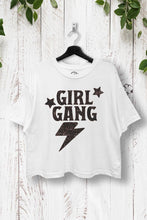 Load image into Gallery viewer, VPC143-P6233 - GIRL GANG BOXY CROP T-SHIRT: BLACK / SMALL