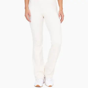 Fleece Lined Flared Leggings NATURAL