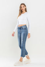 Load image into Gallery viewer, Lovervet Mid Rise Frayed Hem Jeans