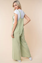 Load image into Gallery viewer, White Birch Texture Sleeveless Wide Leg Jumpsuit