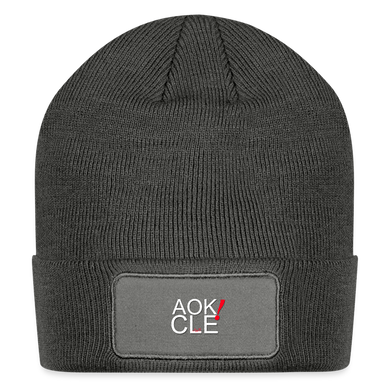 AOK! Patch Beanie - charcoal grey