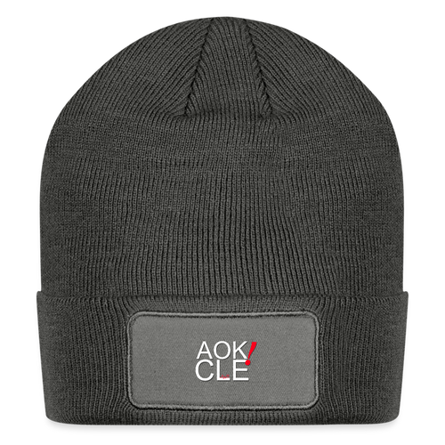AOK! Patch Beanie - charcoal grey