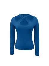 Load image into Gallery viewer, Crisscross Halter Neck Long Sleeve T-Shirt (3 colors)
