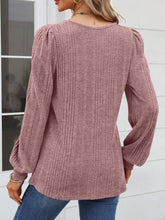 Load image into Gallery viewer, Square Neck Long Sleeve Blouse
