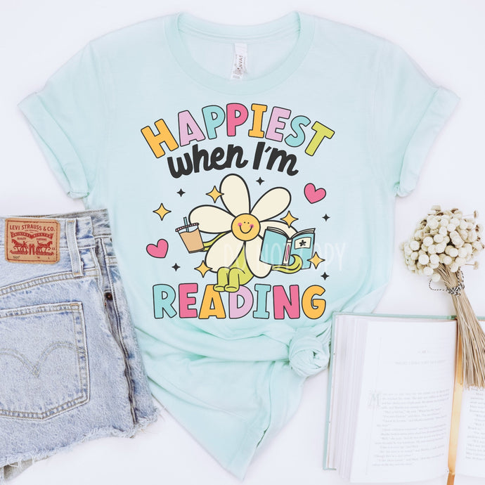 Happiest when I'm Reading Graphic Tee