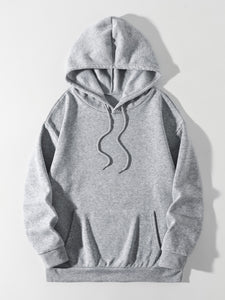 Drawstring Dropped Shoulder Hoodie (variety of colors)