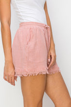 Load image into Gallery viewer, HYFVE Drawstring Frayed Shorts
