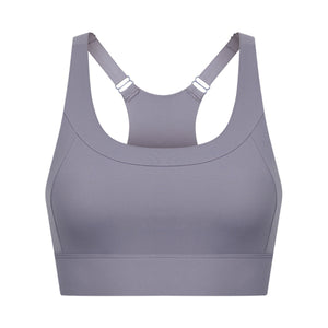 Adjustable Shoulder Strap Buckle High Elastic Sports Bra With 3-Hook