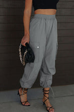 Load image into Gallery viewer, Drawstring Elastic Waist Pants with Pockets
