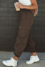 Load image into Gallery viewer, Drawstring Elastic Waist Pants with Pockets