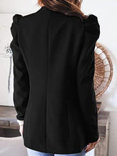 Load image into Gallery viewer, Collared Neck Puff Sleeve Blazer ( 4 Colors)