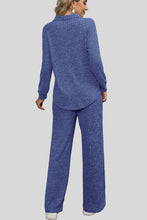 Load image into Gallery viewer, Ribbed Long Sleeve Top and Pocketed Pants Set