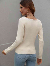 Load image into Gallery viewer, V-Neck Ribbed Knit Top