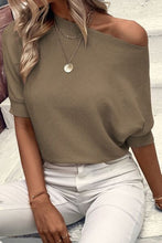 Load image into Gallery viewer, Round Neck Half Sleeve Knit Top