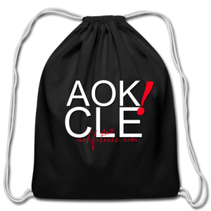 AOK! CLE Drawstring Bag - black